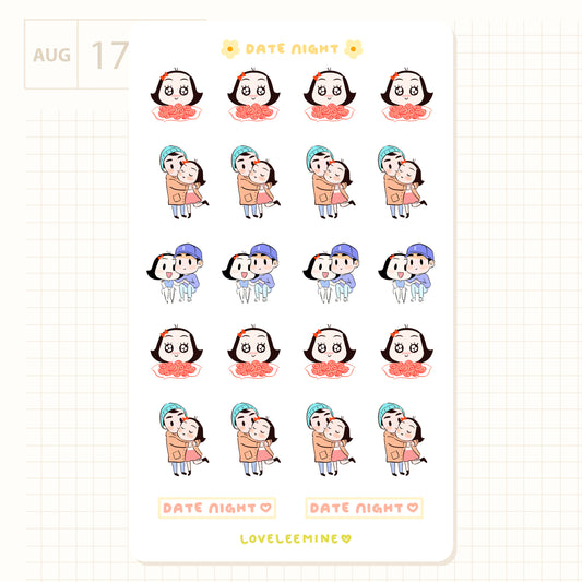 Date Night Sticker Sheet