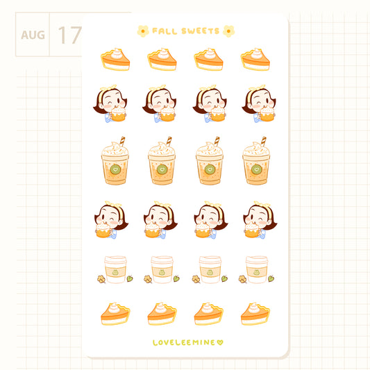 Fall Sweets Sticker Sheet