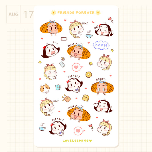 Friends Forever Sticker Sheet