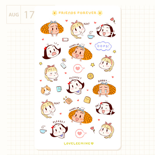 Friends Forever Sticker Sheet