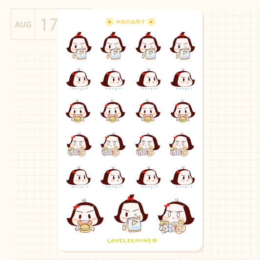 Coco Hangry Sticker Sheet