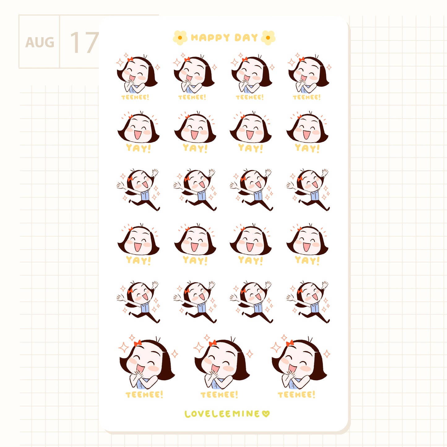 Happy Day Sticker Sheet