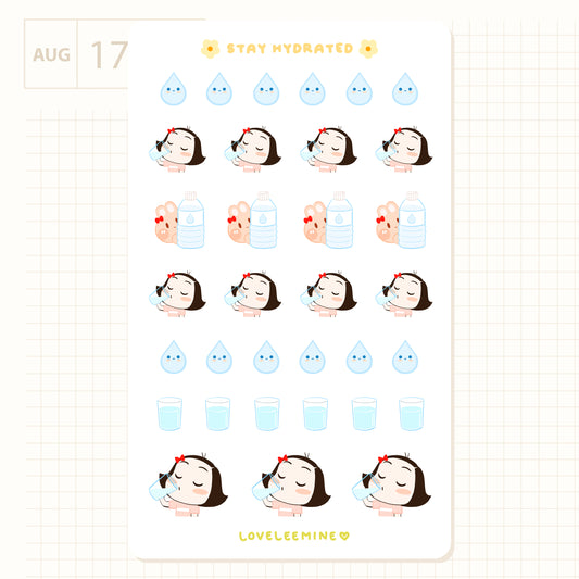 Hydration Sticker Sheet