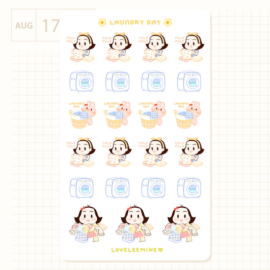 Laundry Day Sticker Sheet