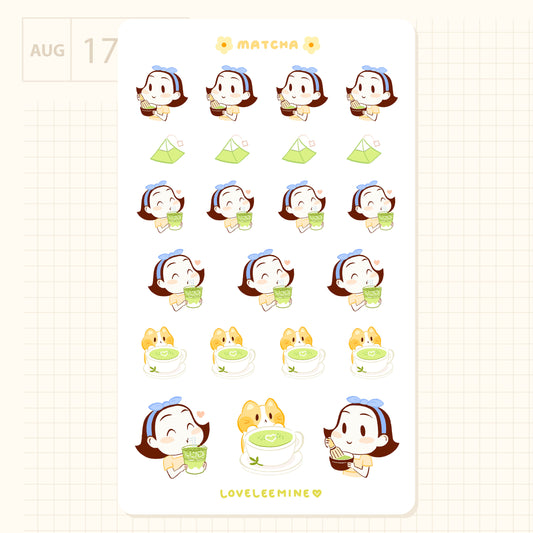 Matcha Sticker Sheet