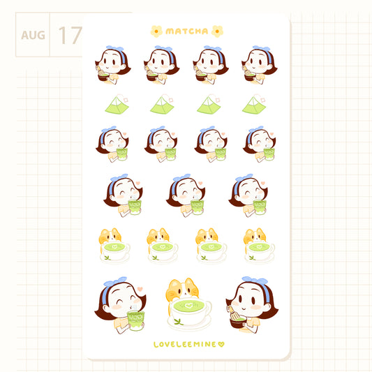 Matcha Sticker Sheet