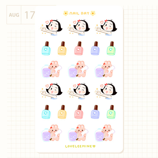 Nail Day Sticker Sheet