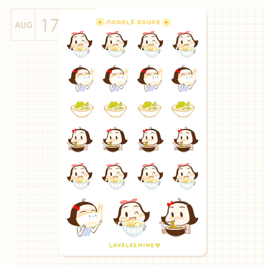 Noodle Soups Sticker Sheet