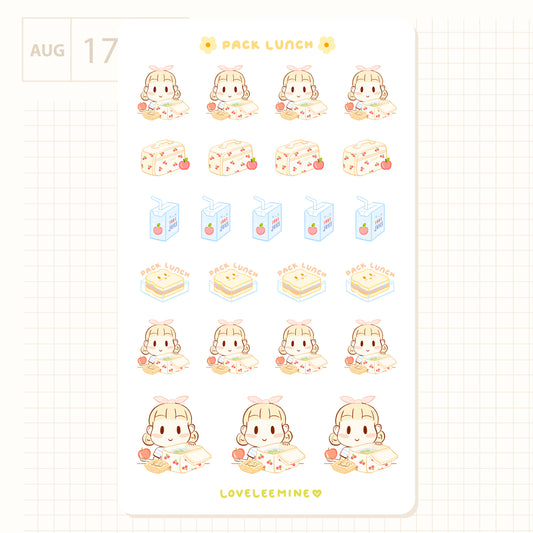 Pack Lunch Sticker Sheet