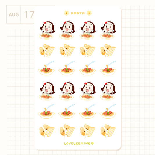 Pasta Sticker Sheet