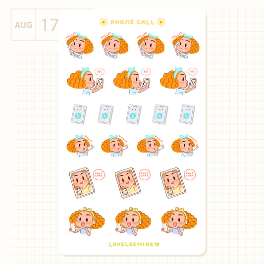 Phone Call Sticker Sheet