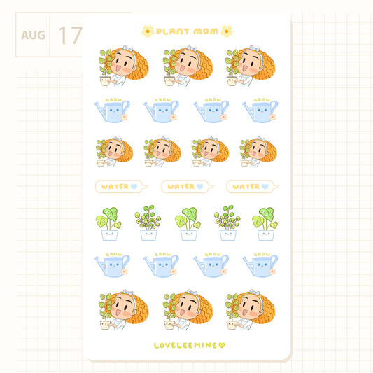 Plant Mom Sticker Sheet