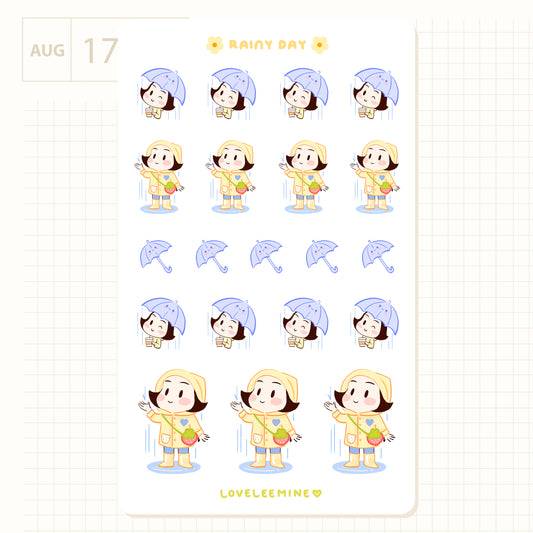 Rainy Day Sticker Sheet