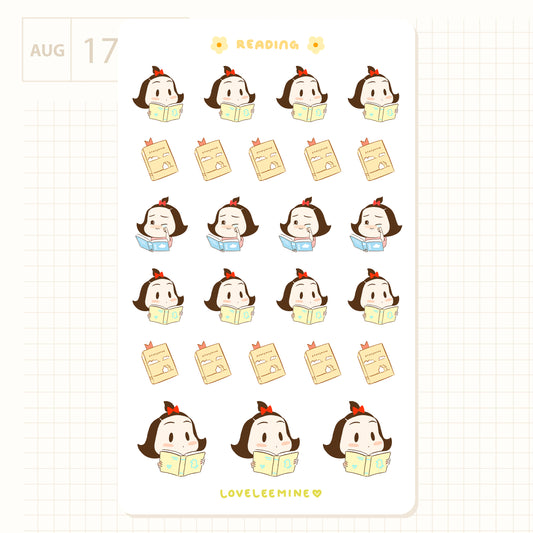 Reading Sticker Sheet