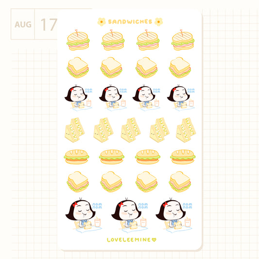 Sandwiches Sticker Sheet