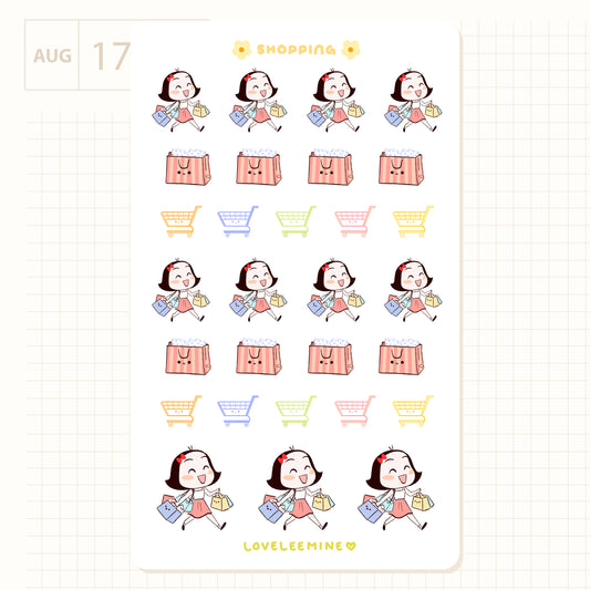 Shopping Sticker Sheet
