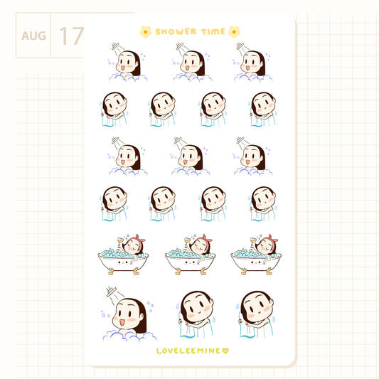 Shower & Bath Sticker Sheet