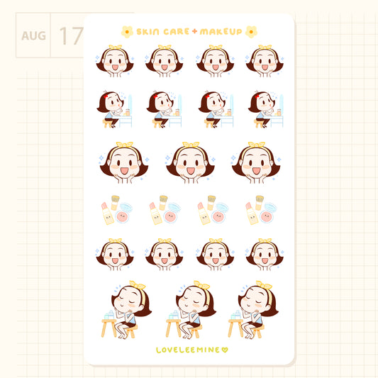 Coco Skincare & Makeup Sticker Sheet