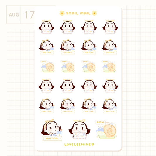 Snail Mail Sticker Sheet