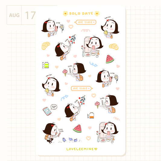 Solo Date Sticker Sheet