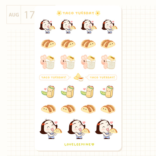 Taco Tuesday Sticker Sheet