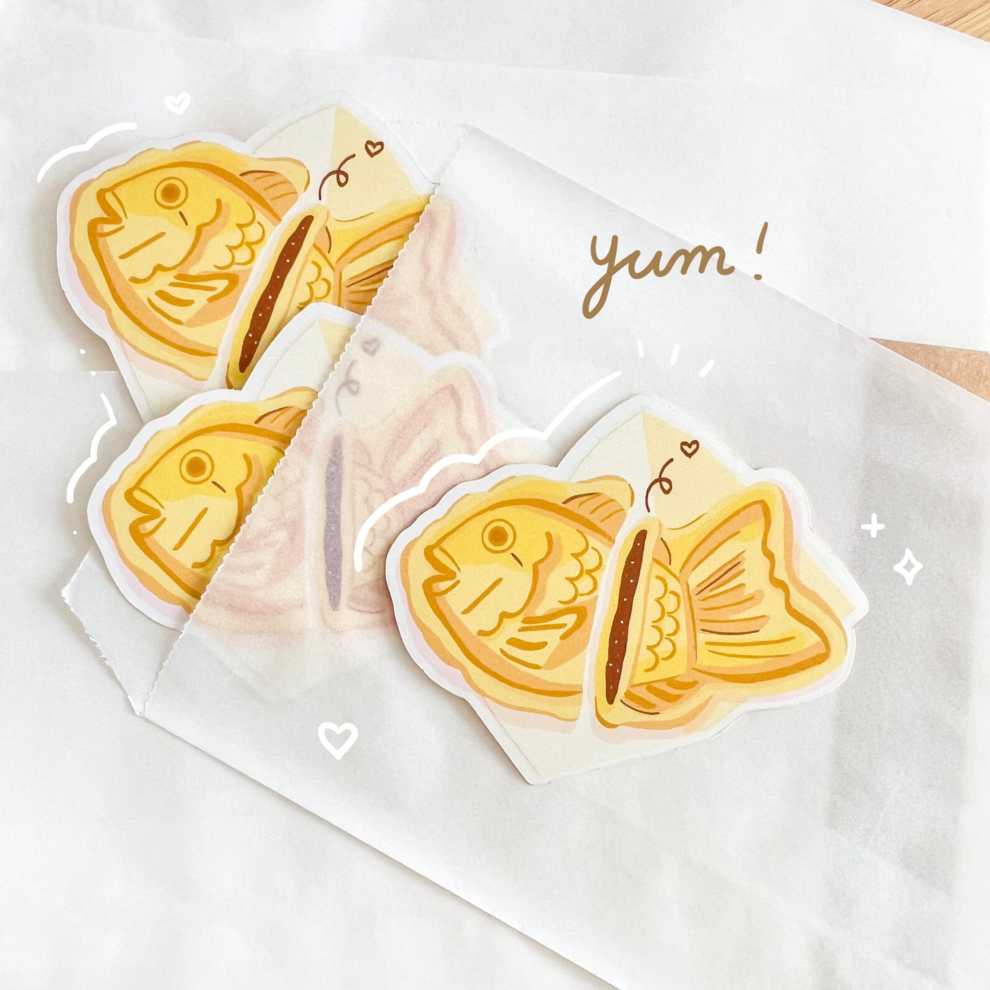 Taiyaki (Fish-shaped Waffle) Sticker