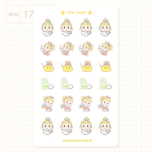 Tea Time Sticker Sheet