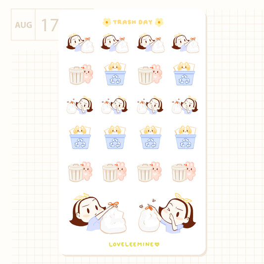 Trash Day Sticker Sheet