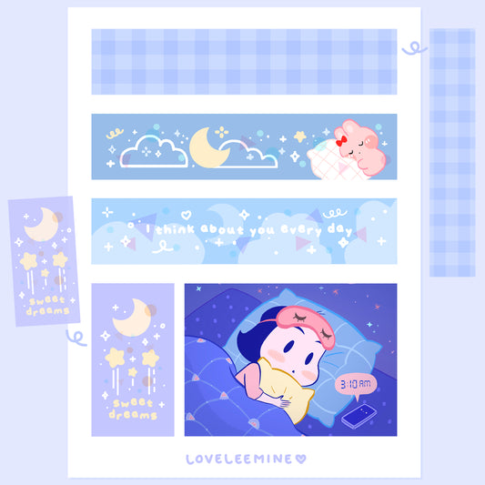Moonlight Washi Sticker Sheet