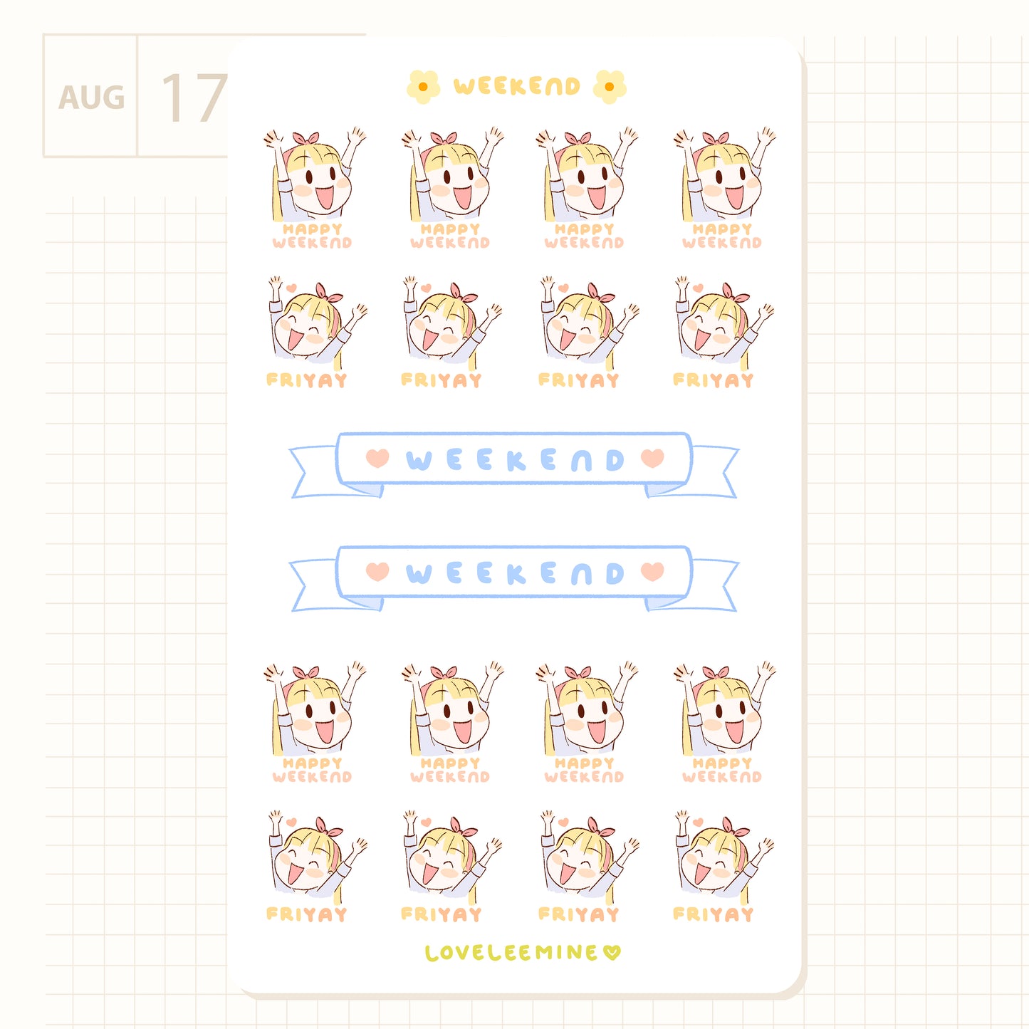 Weekend Sticker Sheet