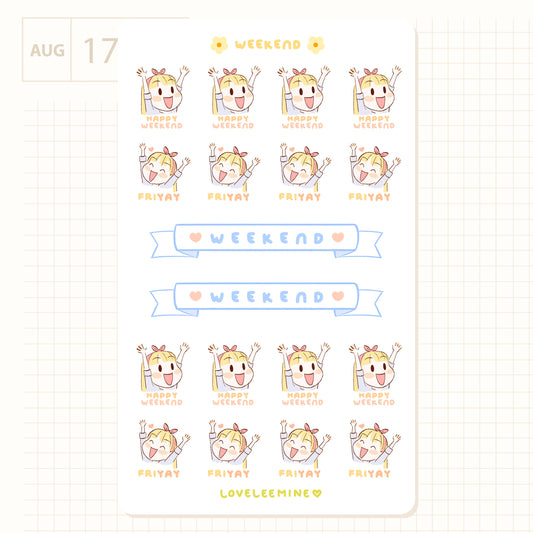 Weekend Sticker Sheet