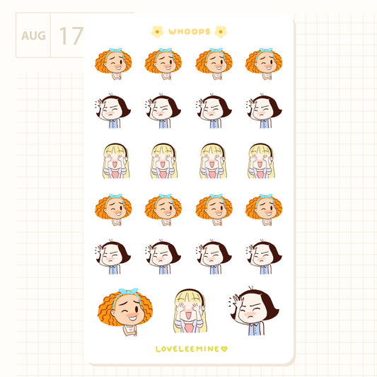 Whoops Sticker Sheet