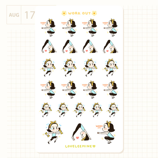 Workout Sticker Sheet