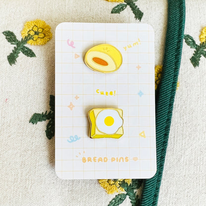Cute Bread Enamel Pins