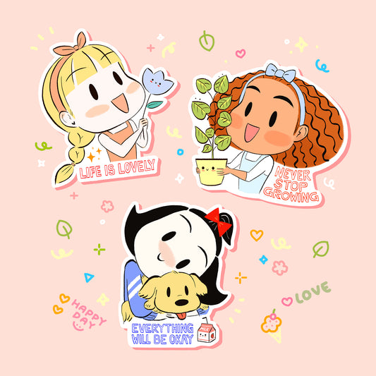 Loveleemine Friends Sticker Set