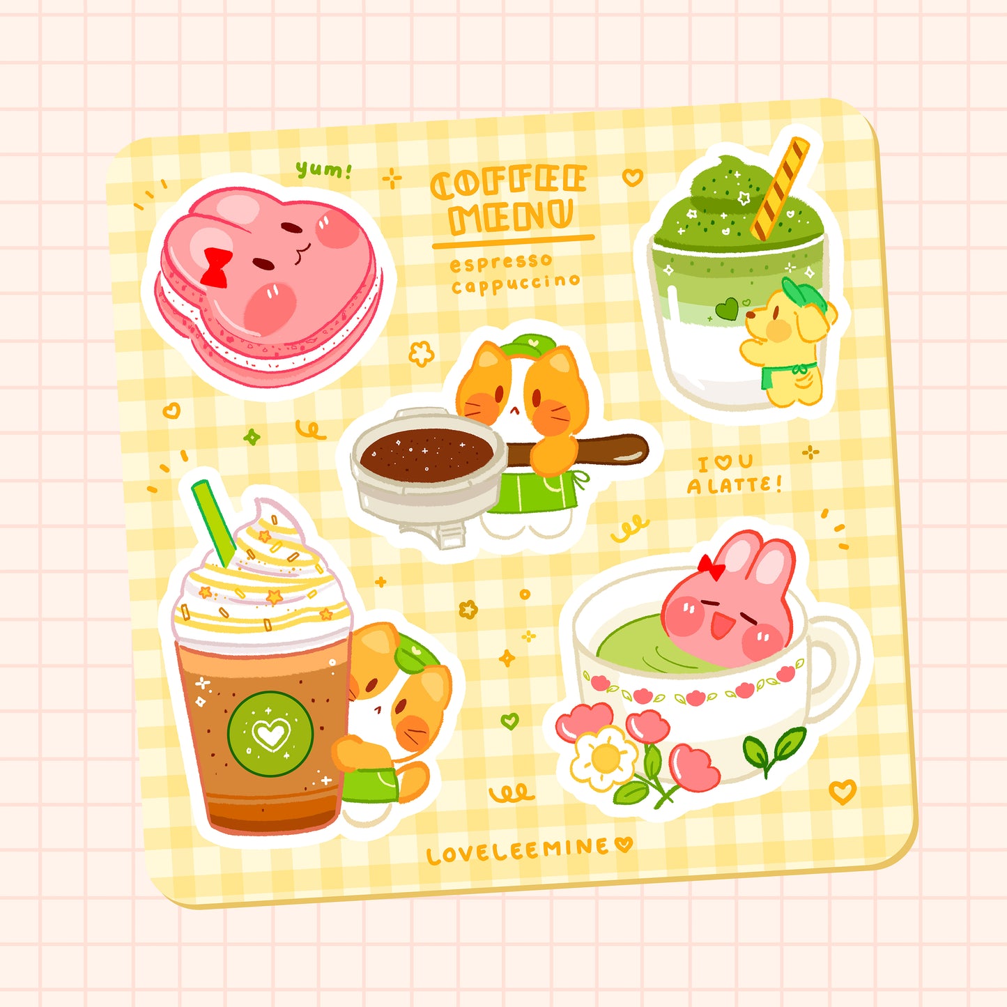 Coffee Shop Sticker Sheet