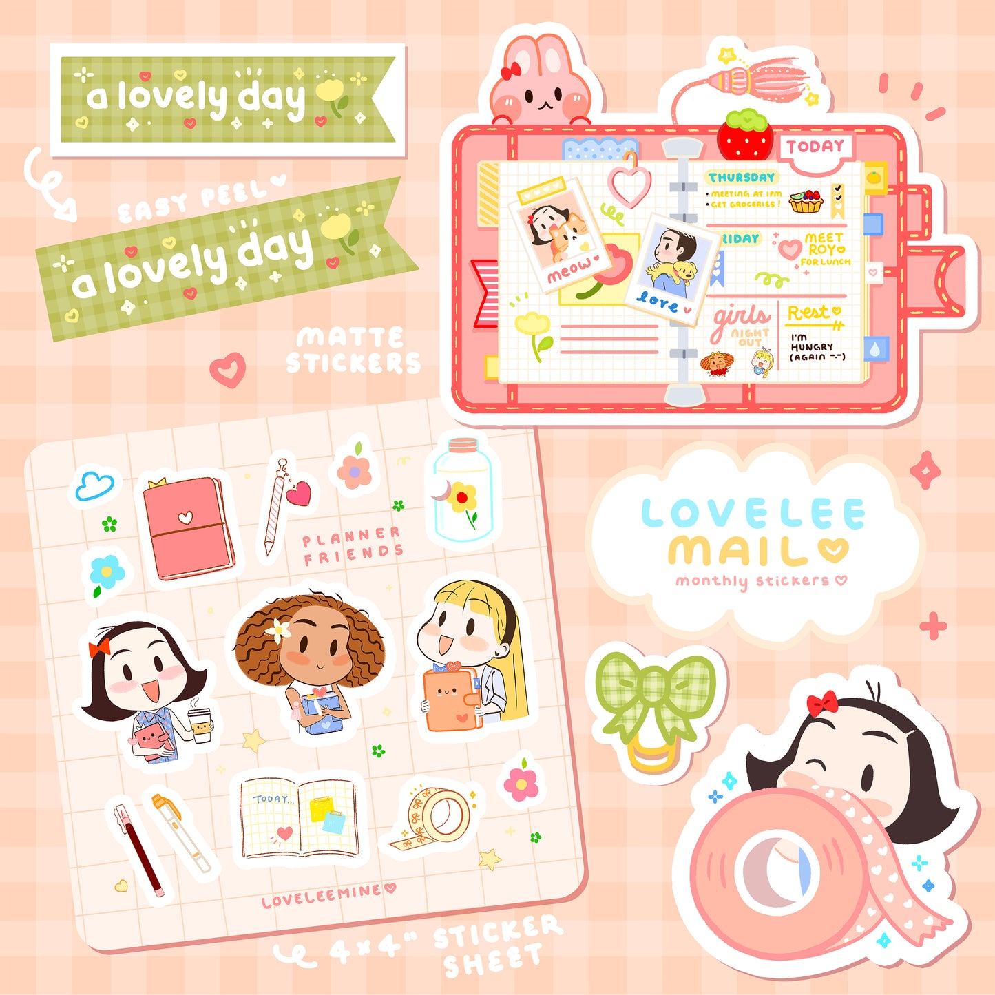 Lovelee Mail Stickers Collection ⇨