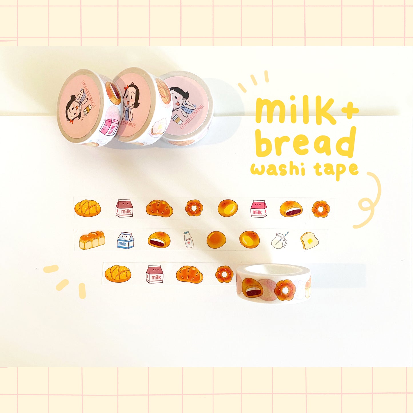 Milk Bread Washi Tape