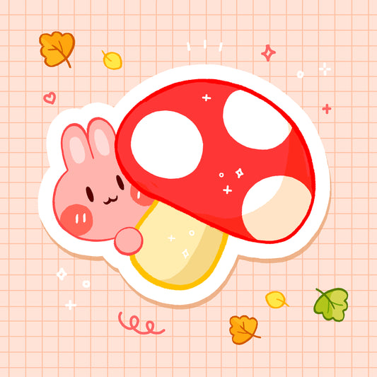 Cinnabun with Mushroom Sticker 🍄