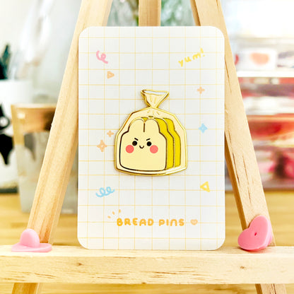 Toast Enamel Pin