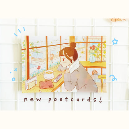 Coffee Break 4" x 6" Art Postcard