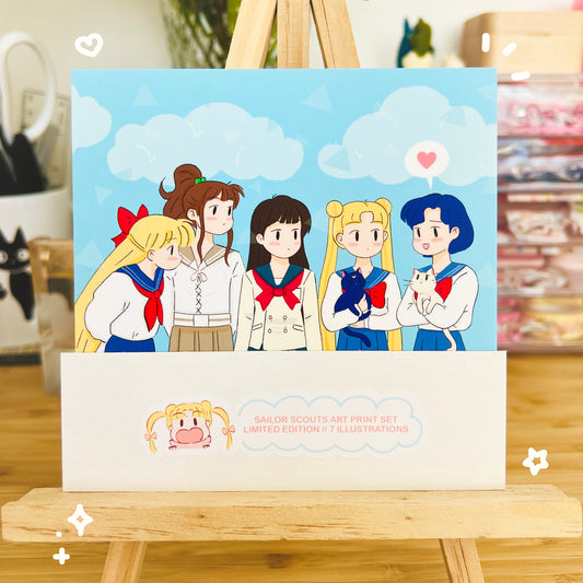 Sailor Scouts Art Print Set