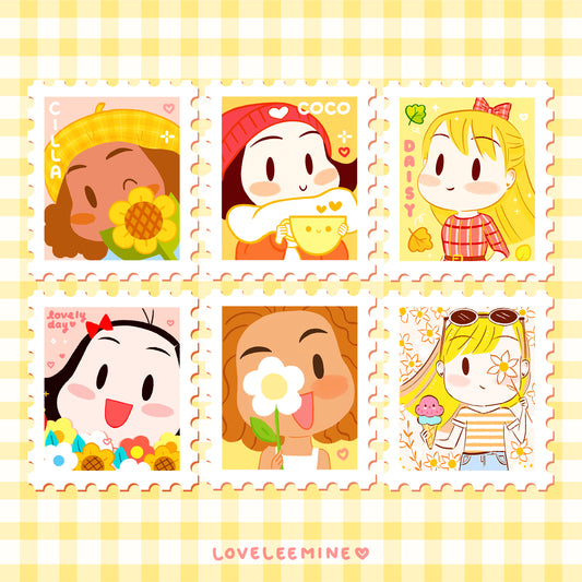Loveleemine Friends Stamp Stickers