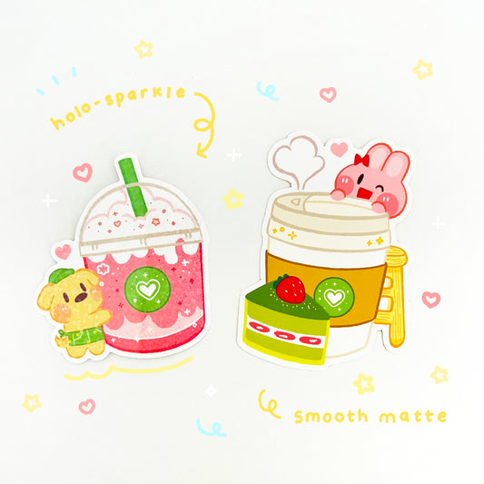 Cold & Hot Drink Sticker Set